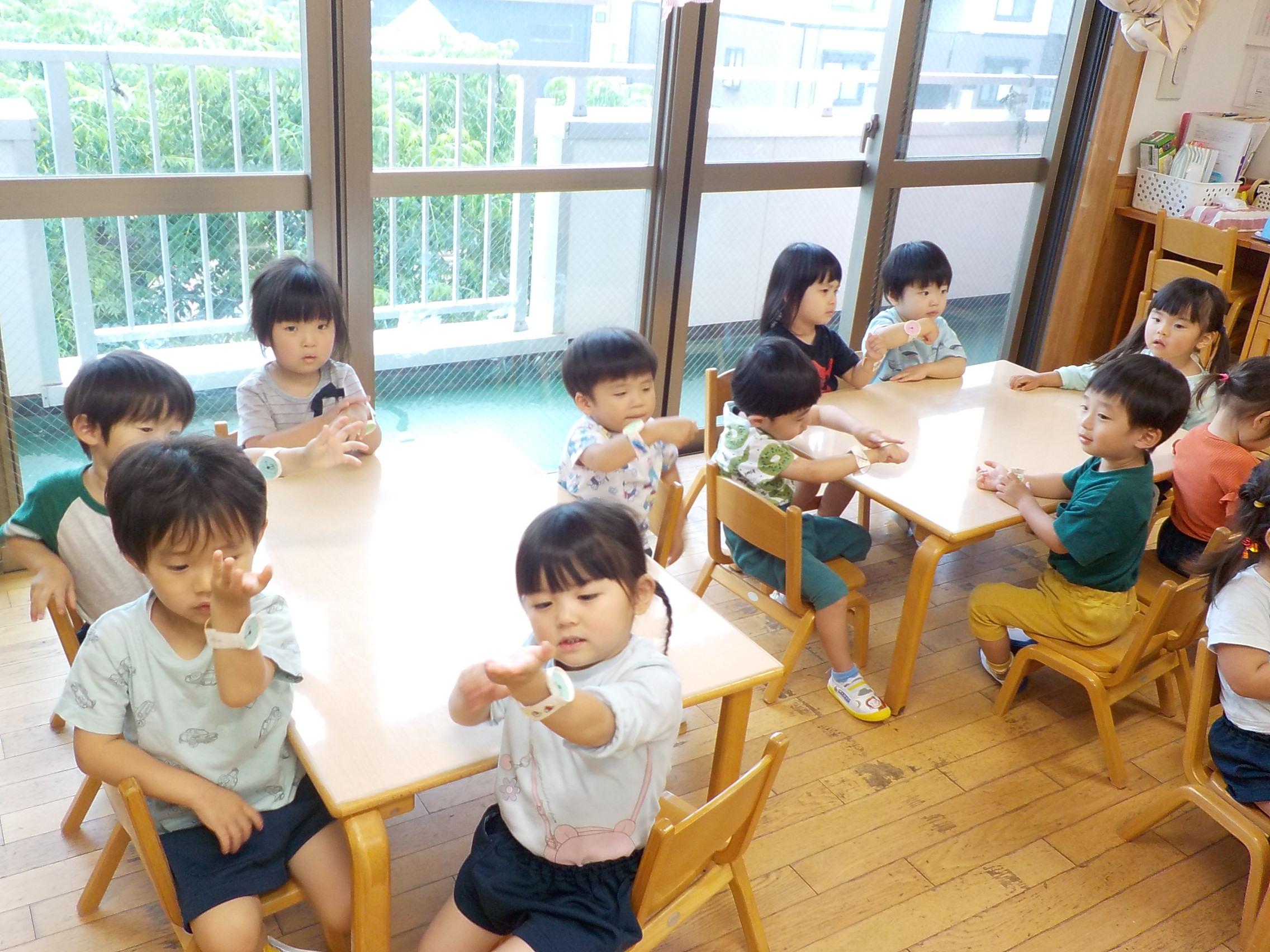 すみれ組　腕時計を作ったよ！