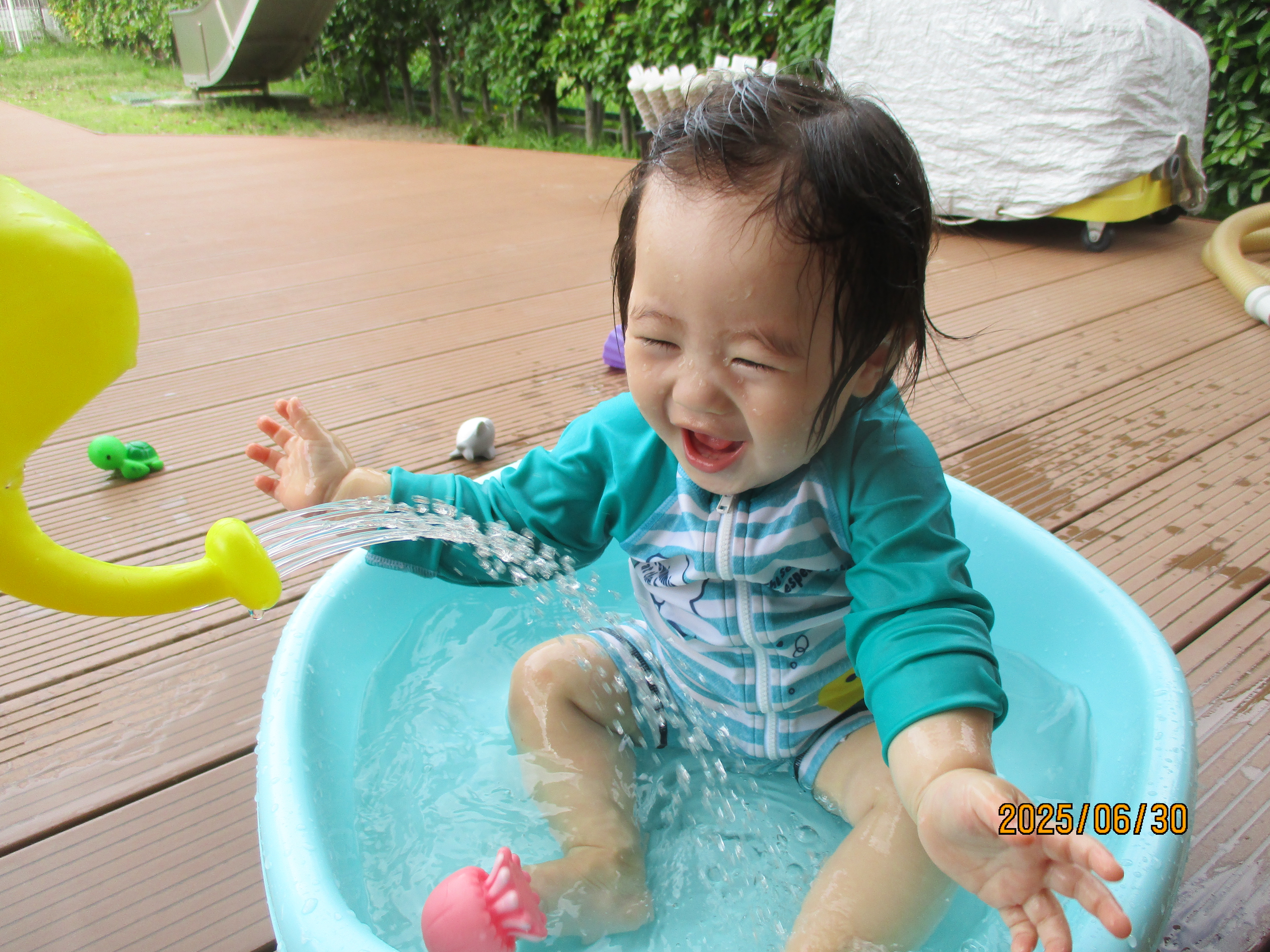 つくし組　水あそびだ～いすき♡