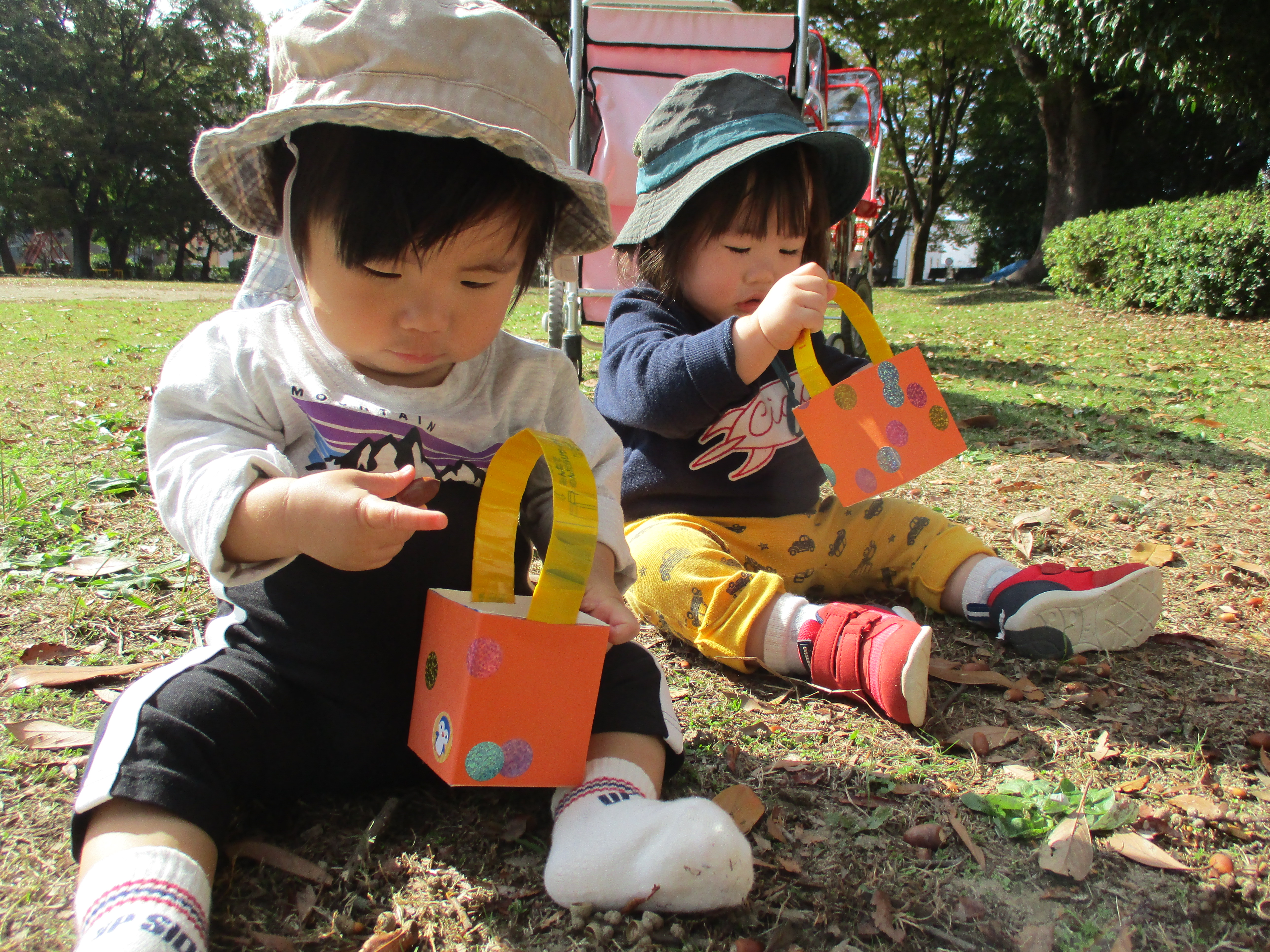 つくし組　どんぐり見つけたよ♡