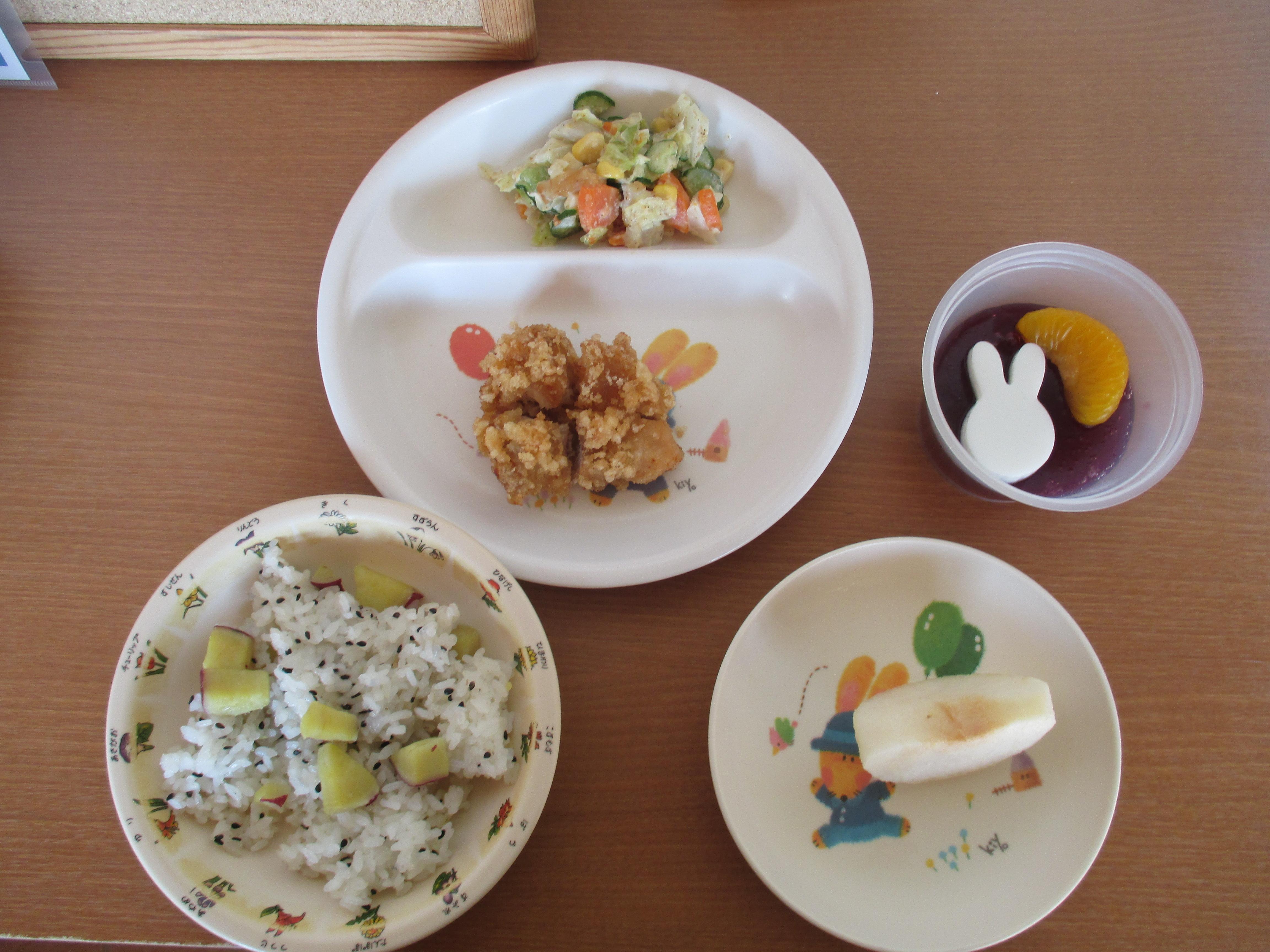 ９月の誕生会メニュー